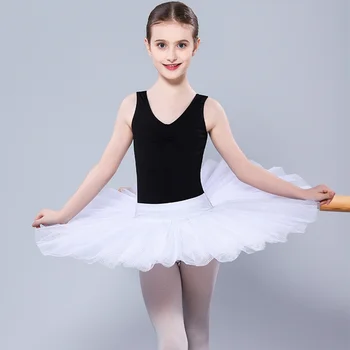 A Gyerekek Szakmai Teljesítmény Klasszikus Balett-Táncos Swan Lake Tutu Fehér, Fekete, Kemény Háló Tüll Szoknya Tütüben A Rövidnadrág