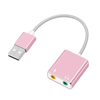 Audió Adapter USB Külső Sztereó hangkártya 3,5 mm-es Fejhallgató