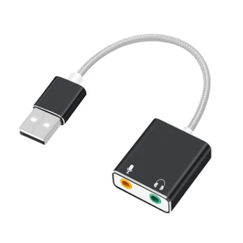 Audió Adapter USB Külső Sztereó hangkártya 3,5 mm-es Fejhallgató