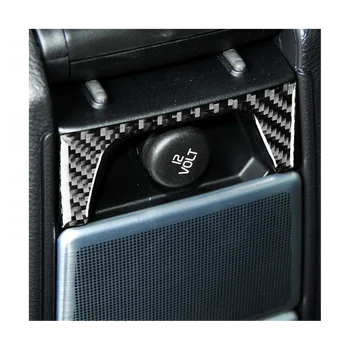 Autó Hátsó vezérlőpanel Vissza Középső Gombot Fedezze Trim Dekoratív Szénszálas az XC90 2003-2014 Tartozékok