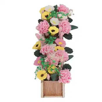 Bútor Toys Babaház Cserepes Növény, 1:12 Babaház Tökéletes Miniatűr Virág Cserepes Növény Miniatűr Bútorok, Dekoráció