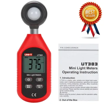 EGYSÉG UT383 UT383BT Digitális Luxmeter Bluetooth Mini fénymérő Környezeti Vizsgálati Berendezések Kézi Típus Illuminometer.