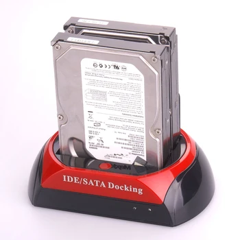 HDD Dokkoló Állomás 2.5 Inch 3,5 Hüvelykes IDE-SATA USB 2.0 Dual HDD Merevlemez-Merevlemez Dokkoló Állomás Alap Támogatást Merevlemez
