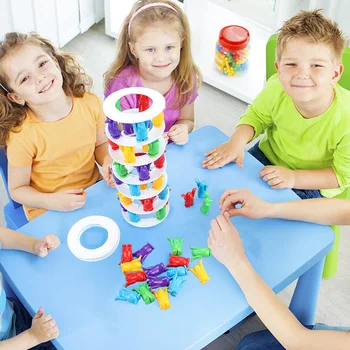 Kiegyensúlyozott Pingvin Kihívás Torony Asztali Játékok a Gyermekek Oktatási Játék Multiplayer Szülő-gyermek Interaktív Játék
