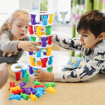 Kiegyensúlyozott Pingvin Kihívás Torony Asztali Játékok a Gyermekek Oktatási Játék Multiplayer Szülő-gyermek Interaktív Játék