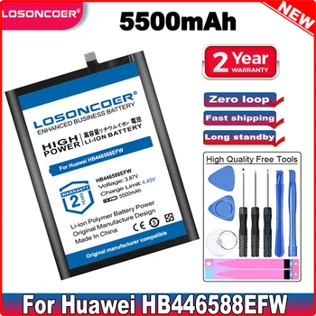 LOSONCOER 5500mAh HB446588EFW Akkumulátor, Huawei HB446588EFW Mobiltelefon Akkumulátor