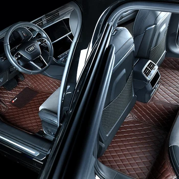 Luxus Bőr Autó Szőnyeg A Peugeot 301 2014-2018 Auto DropShipping Központ Belső Kiegészítők Szőnyeg Szőnyeg Láb Párna