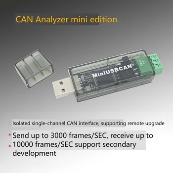 Mini USBCAN LEHET Analyzer Támogatja a Másodlagos Fejlesztési CANopen J1939 DeviceNet USBCAN Debugger