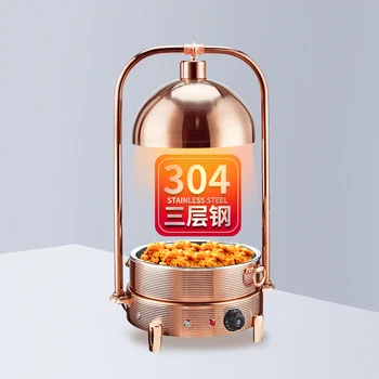 Prémium élelmiszer hő megőrzésének lámpa 304 rozsdamentes acél tűzhely elektromos fűtési hő megőrzésének Svédasztalos tűzhely Kereskedelmi étel
