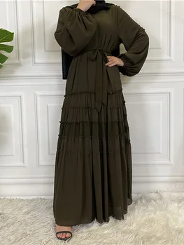 Szerény Abaya Ramadan Musulman De Mód Maxi Palást Törökország Kaftán Iszlám Ruha Muszlim Nők Hidzsáb Ruha Kaftán Vestidos