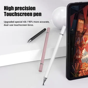 Univerzális 2 in 1 Stylus Toll Rajz Tabletta Kapacitív Képernyő Caneta Touch Pen iOS, Android, iPad Smart Ceruza Tartozékok