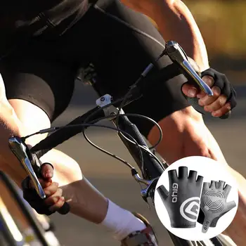 Ütésálló GÉL Pad Kerékpáros Kesztyű Fél Ujját Sport Ellenállás Férfiak Nők Nyári Gym Fitness MTB Kerékpáros Kesztyű
